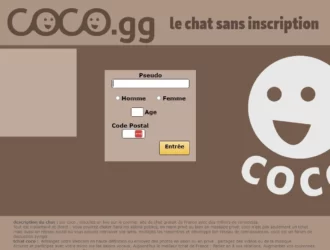 page d'accueil du site Coco.gg