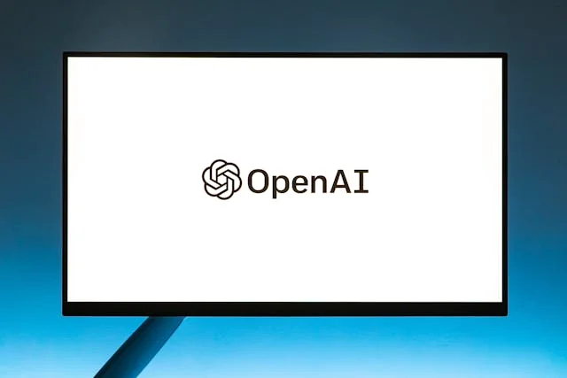 Open AI écrit sur un écran